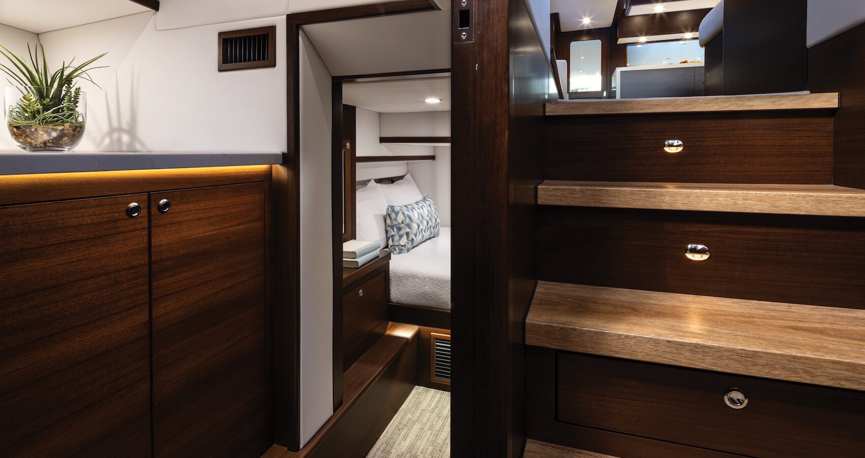 The Grand Banks 65 Skylounge, photographed in Stuart, Florida.